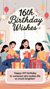16th birthday wishes