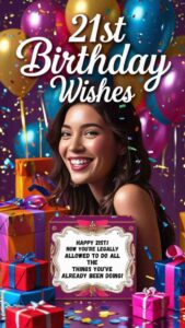 21st birthday wishes