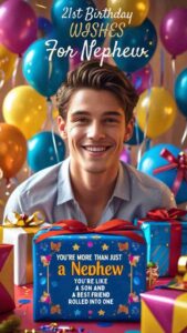 21st birthday wishes for nephew