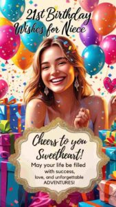 21st birthday wishes for niece