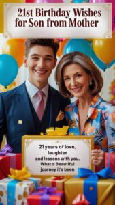 21st birthday wishes for son from mother