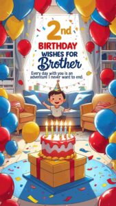 2nd birthday wishes for brother