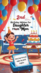 2nd birthday wishes for daughter from mom
