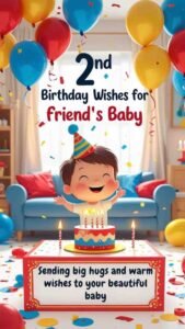 2nd birthday wishes for friend's baby
