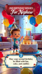 2nd birthday wishes for nephew