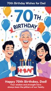 70th birthday wishes for dad