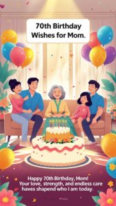 70th birthday wishes for mom