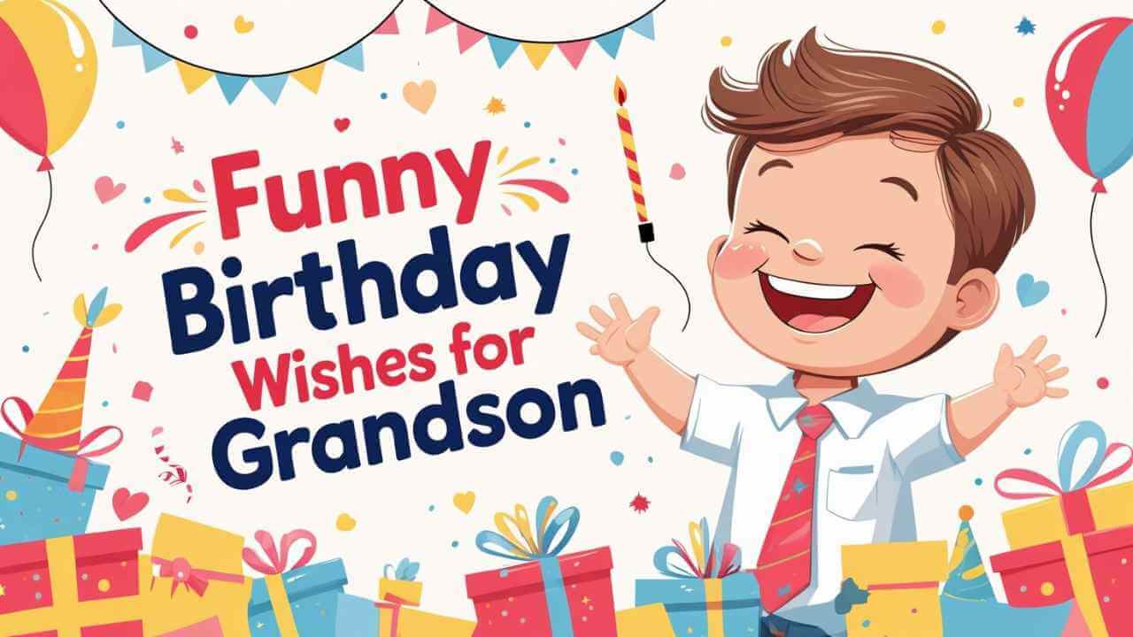 funny birthday wishes for grandson