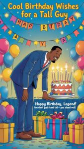 cool birthday wishes for a tall guy