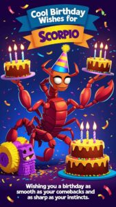 cool birthday wishes for scorpio