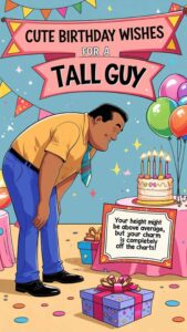 cute birthday wishes for a tall guy