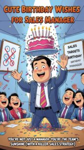 cute birthday wishes for sales manager