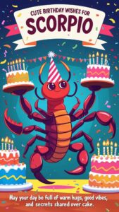 cute birthday wishes for scorpio