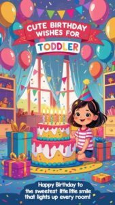 cute birthday wishes for toddler