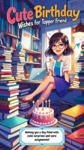 cute birthday wishes for topper friend