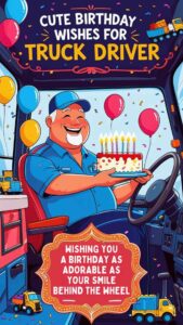 cute birthday wishes for truck driver