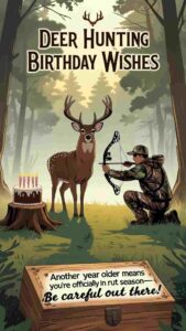 deer hunting birthday wishes