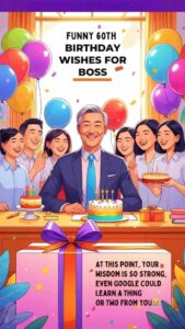 funny 60th birthday wishes for boss