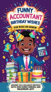 funny accountant birthday wishes for boss or senior