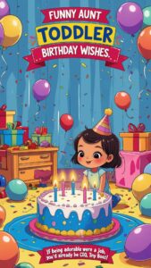 funny aunt toddler birthday wishes