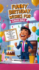 funny birthday wishes for a boss male