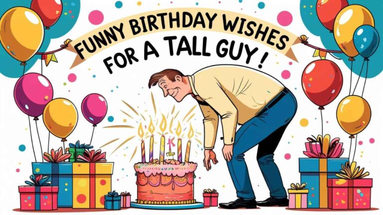 funny birthday wishes for a tall guy