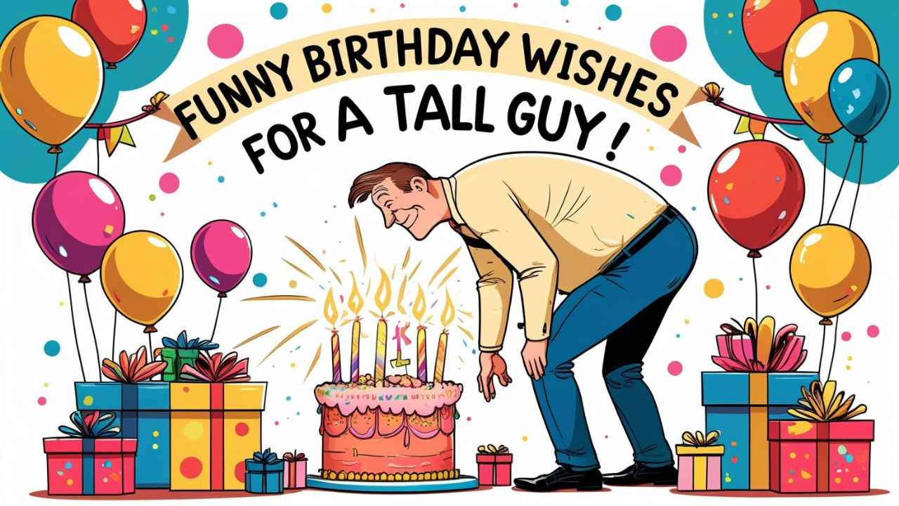 funny birthday wishes for a tall guy