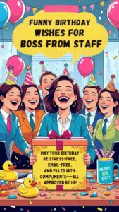 funny birthday wishes for boss from staff