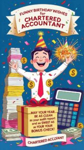 funny birthday wishes for chartered accountant