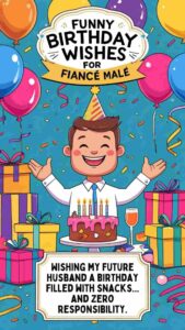funny birthday wishes for fiance male