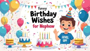 funny birthday wishes for nephew