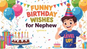 funny birthday wishes for nephew