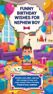 funny birthday wishes for nephew boy