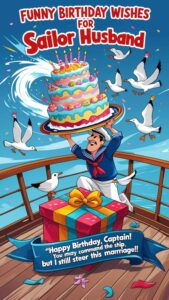 funny birthday wishes for sailor husband