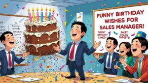 funny birthday wishes for sales manager
