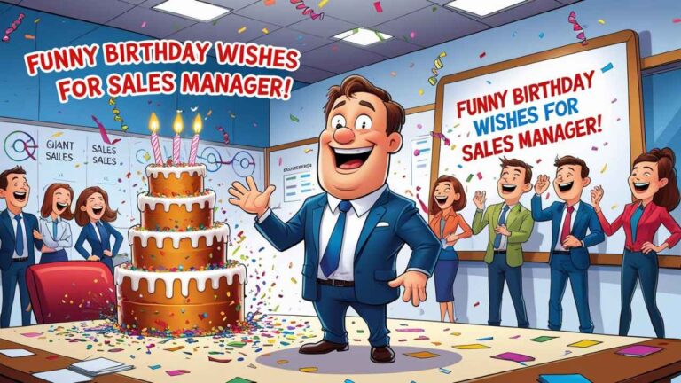 funny birthday wishes for sales manager