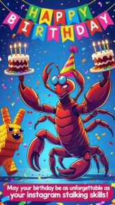 funny birthday wishes for scorpio