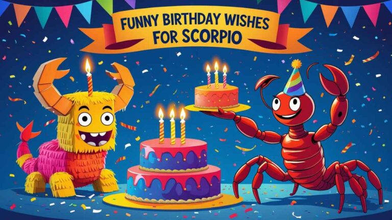 funny birthday wishes for scorpio