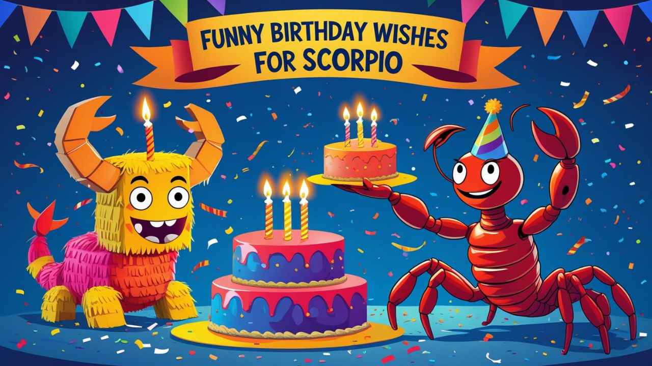 funny birthday wishes for scorpio