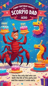 funny birthday wishes for scorpio dad