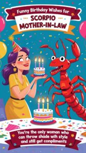 funny birthday wishes for scorpio mother in law