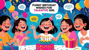 funny birthday wishes for talkative girl