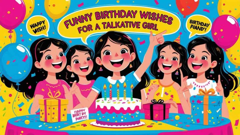 funny birthday wishes for talkative girl