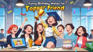 funny birthday wishes for topper friend