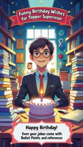 funny birthday wishes for topper supervisor