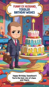 funny ex husband toddler birthday wishes