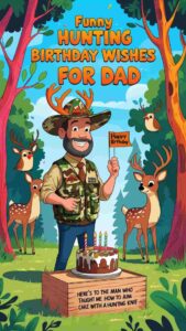 funny hunting birthday wishes for dad