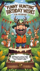 funny hunting birthday wishes for husband