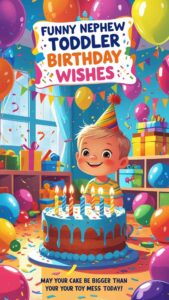 funny nephew toddler birthday wishes