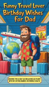 funny travel lover birthday wishes for dad